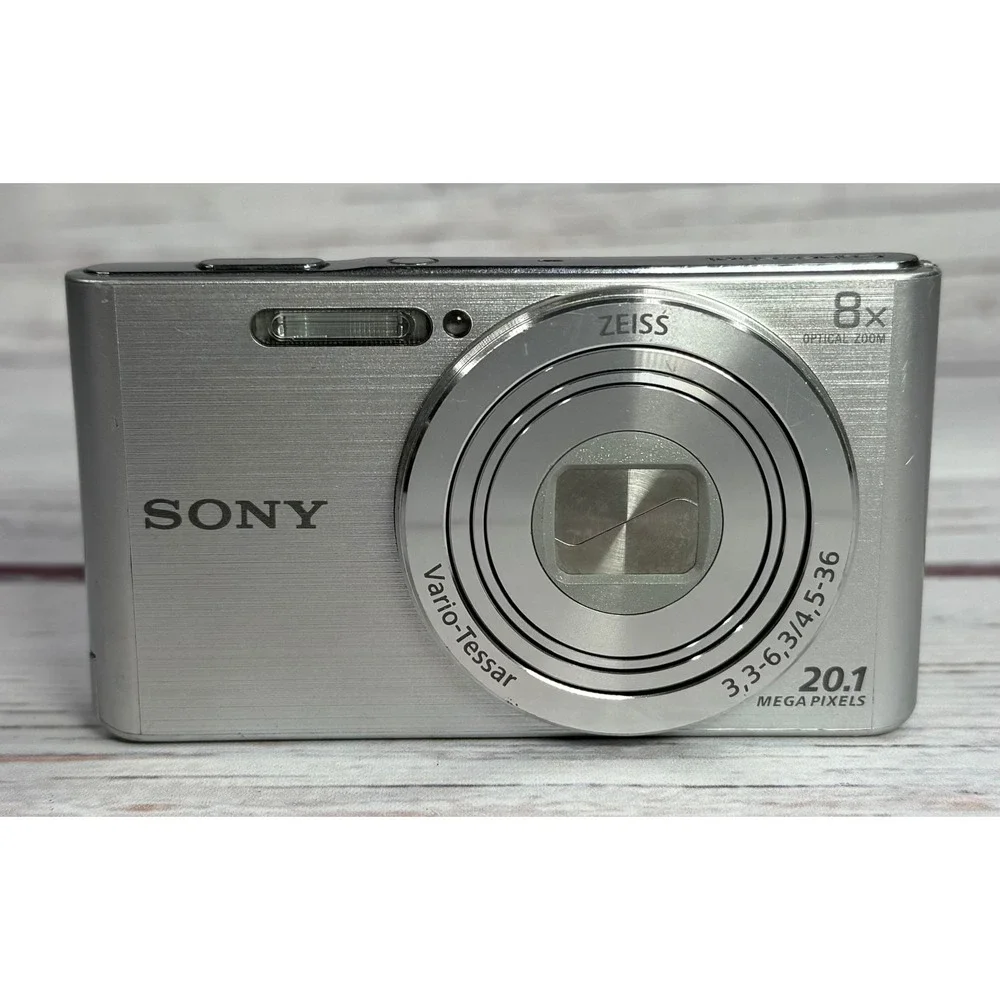 Sony Cyber-shot DSC-W830 Silver Digital Camera 20.1MP 8x Optical Zoom ZEISS Lens